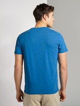 T-Shirt in Melange-Optik - Männer - mid blue melange inject T-Shirt in Melange-Optik - Männer - mid blue melange inject - 2 - TOM TAILOR