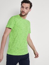 T-shirt in melange look - Mannen - neon green melange inject T-shirt in melange look - Mannen - neon green melange inject - 5 - TOM TAILOR