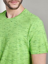 T-shirt in melange look - Mannen - neon green melange inject T-shirt in melange look - Mannen - neon green melange inject - 9 - TOM TAILOR