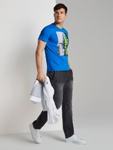 T-Shirt mit NYC-Print - Männer - Electric Teal Blue T-Shirt mit NYC-Print - Männer - Electric Teal Blue - 3 - TOM TAILOR