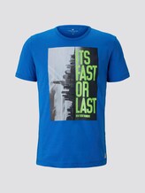 T-Shirt mit NYC-Print - Männer - Electric Teal Blue T-Shirt mit NYC-Print - Männer - Electric Teal Blue - 7 - TOM TAILOR