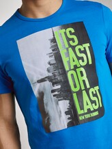 T-Shirt mit NYC-Print - Männer - Electric Teal Blue T-Shirt mit NYC-Print - Männer - Electric Teal Blue - 9 - TOM TAILOR