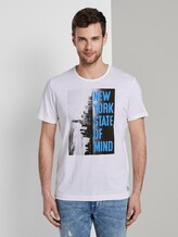 T-Shirt mit NYC-Print - Männer - White T-Shirt mit NYC-Print - Männer - White - 1 - TOM TAILOR