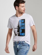 T-Shirt mit NYC-Print - Männer - White T-Shirt mit NYC-Print - Männer - White - 5 - TOM TAILOR