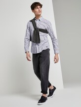 Gemustertes Hemd - Männer - white geometric outline print Gemustertes Hemd - Männer - white geometric outline print - 3 - TOM TAILOR Denim