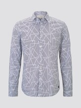 Gemustertes Hemd - Männer - white geometric outline print Gemustertes Hemd - Männer - white geometric outline print - 7 - TOM TAILOR Denim