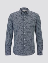 Gemustertes Hemd - Männer - navy geometric outline print Gemustertes Hemd - Männer - navy geometric outline print - 7 - TOM TAILOR Denim