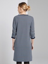 Gepunktetes Minikleid aus Jersey - Frauen - blue white structure Gepunktetes Minikleid aus Jersey - Frauen - blue white structure - 2 - TOM TAILOR