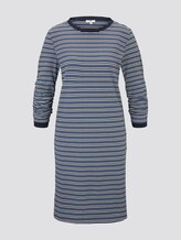 Gepunktetes Minikleid aus Jersey - Frauen - blue white structure Gepunktetes Minikleid aus Jersey - Frauen - blue white structure - 7 - TOM TAILOR