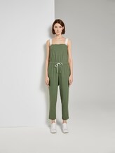 Utility dungarees jumpsuit - Women - olive green Utility dungarees jumpsuit - Women - olive green - 1 - TOM TAILOR Denim