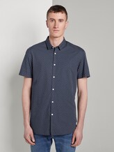Gemustertes Kurzarmhemd - Männer - navy corn print Gemustertes Kurzarmhemd - Männer - navy corn print - 1 - TOM TAILOR Denim