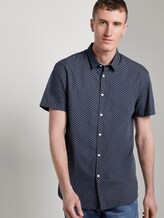 Gemustertes Kurzarmhemd - Männer - navy corn print Gemustertes Kurzarmhemd - Männer - navy corn print - 5 - TOM TAILOR Denim