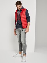 Bedrukte Hoodie - Männer - sky captain blue white melange Bedrukte Hoodie - Männer - sky captain blue white melange - 3 - TOM TAILOR