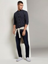 Gemustertes Hemd mit Mao-Kragen - Männer - navy diamond dot print Gemustertes Hemd mit Mao-Kragen - Männer - navy diamond dot print - 3 - TOM TAILOR Denim