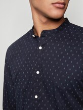 Gemustertes Hemd mit Mao-Kragen - Männer - navy diamond dot print Gemustertes Hemd mit Mao-Kragen - Männer - navy diamond dot print - 9 - TOM TAILOR Denim