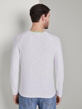 Feiner Strickpullover mit Struktur - Männer - White Feiner Strickpullover mit Struktur - Männer - White - 2 - TOM TAILOR