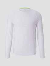Feiner Strickpullover mit Struktur - Männer - White Feiner Strickpullover mit Struktur - Männer - White - 7 - TOM TAILOR