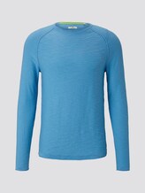 Feiner Strickpullover mit Struktur - Männer - soft cloud blue Feiner Strickpullover mit Struktur - Männer - soft cloud blue - 7 - TOM TAILOR