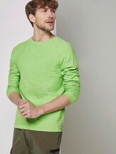 Feiner Strickpullover mit Struktur - Männer - neon gecko green Feiner Strickpullover mit Struktur - Männer - neon gecko green - 5 - TOM TAILOR