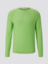 Feiner Strickpullover mit Struktur - Männer - neon gecko green Feiner Strickpullover mit Struktur - Männer - neon gecko green - 7 - TOM TAILOR