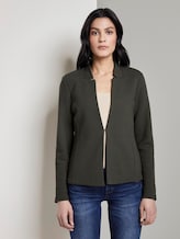 Strukturierter Ottoman-Blazer - Frauen - Woodland Green Strukturierter Ottoman-Blazer - Frauen - Woodland Green - 1 - TOM TAILOR