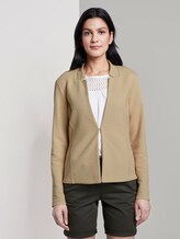 Strukturierter Ottoman-Blazer - Frauen - cream toffee Strukturierter Ottoman-Blazer - Frauen - cream toffee - 1 - TOM TAILOR