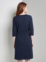 Mini Sweatkleid mit Taschen - Frauen - Real Navy Blue Mini Sweatkleid mit Taschen - Frauen - Real Navy Blue - 2 - TOM TAILOR Denim
