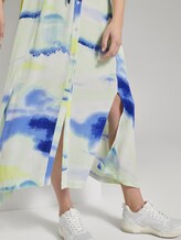 Batik-Midikleid mit Schllitzen - Frauen - green blue watercolor print Batik-Midikleid mit Schllitzen - Frauen - green blue watercolor print - 10 - TOM TAILOR Denim