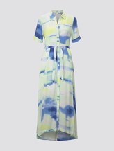 Batik-Midikleid mit Schllitzen - Frauen - green blue watercolor print Batik-Midikleid mit Schllitzen - Frauen - green blue watercolor print - 7 - TOM TAILOR Denim