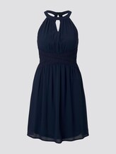 Mini Chiffonkleid mit Spitze - Frauen - Real Navy Blue Mini Chiffonkleid mit Spitze - Frauen - Real Navy Blue - 7 - TOM TAILOR Denim