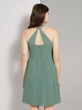 Mini Chiffonkleid mit Spitze - Frauen - dust green Mini Chiffonkleid mit Spitze - Frauen - dust green - 2 - TOM TAILOR Denim