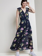 Volantkleid in Maxi-Länge mit floralem Print - Frauen - navy blue flower print Volantkleid in Maxi-Länge mit floralem Print - Frauen - navy blue flower print - 5 - TOM TAILOR Denim