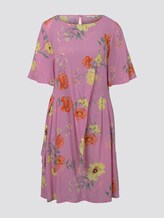 Kurzes Kleid mit Knoten-Detail im floralen Muster - Frauen - rose flower print Kurzes Kleid mit Knoten-Detail im floralen Muster - Frauen - rose flower print - 7 - TOM TAILOR Denim