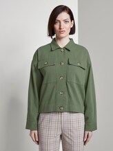 Kurze Utility-Hemdjacke - Frauen - olive green Kurze Utility-Hemdjacke - Frauen - olive green - 1 - TOM TAILOR Denim