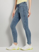 Jona Extra-Skinny Jeans mit Fransen - Frauen - Used Mid Stone Blue Denim Jona Extra-Skinny Jeans mit Fransen - Frauen - Used Mid Stone Blue Denim - 11 - TOM TAILOR Denim