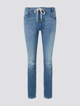 Lynn anti-fit jeans with a drawstring through the waistband - Women - Light Stone Blue Denim Lynn anti-fit jeans with a drawstring through the waistband - Women - Light Stone Blue Denim - 7 - TOM TAILOR Denim