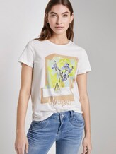 T-Shirt mit floralem Print - Frauen - Whisper White T-Shirt mit floralem Print - Frauen - Whisper White - 5 - TOM TAILOR
