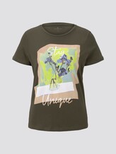 T-Shirt mit floralem Print - Frauen - Woodland Green T-Shirt mit floralem Print - Frauen - Woodland Green - 7 - TOM TAILOR