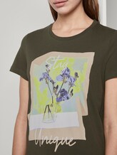 T-Shirt mit floralem Print - Frauen - Woodland Green T-Shirt mit floralem Print - Frauen - Woodland Green - 9 - TOM TAILOR