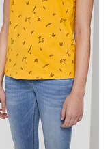 T-Shirt mit floralem Print - Frauen - yellow floral minimal design T-Shirt mit floralem Print - Frauen - yellow floral minimal design - 10 - TOM TAILOR
