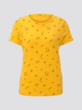 T-Shirt mit floralem Print - Frauen - yellow floral minimal design T-Shirt mit floralem Print - Frauen - yellow floral minimal design - 7 - TOM TAILOR