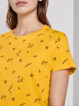 T-Shirt mit floralem Print - Frauen - yellow floral minimal design T-Shirt mit floralem Print - Frauen - yellow floral minimal design - 9 - TOM TAILOR