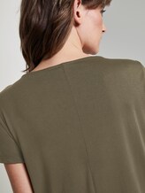 Schlichtes T-Shirt mit Knotendetail - Frauen - Woodland Green Schlichtes T-Shirt mit Knotendetail - Frauen - Woodland Green - 9 - TOM TAILOR