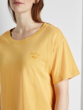 T-Shirt in Farbwaschung mit kleinem Print - Frauen - deep golden yellow T-Shirt in Farbwaschung mit kleinem Print - Frauen - deep golden yellow - 9 - TOM TAILOR