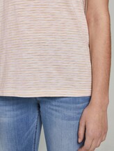 Gestreiftes T-Shirt mit floralem Print - Frauen - offwhite yellow thin stripe Gestreiftes T-Shirt mit floralem Print - Frauen - offwhite yellow thin stripe - 10 - TOM TAILOR