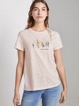 Gestreiftes T-Shirt mit floralem Print - Frauen - offwhite yellow thin stripe Gestreiftes T-Shirt mit floralem Print - Frauen - offwhite yellow thin stripe - 5 - TOM TAILOR