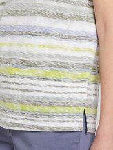 T-shirt with a light striped pattern - Women - green multicolor stripe T-shirt with a light striped pattern - Women - green multicolor stripe - 10 - TOM TAILOR