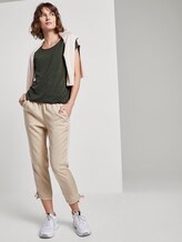 T-Shirt met Ajour patroon - Vrouwen - Woodland Green T-Shirt met Ajour patroon - Vrouwen - Woodland Green - 3 - TOM TAILOR