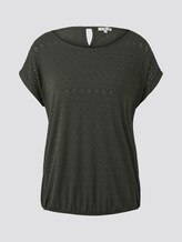 T-Shirt met Ajour patroon - Vrouwen - Woodland Green T-Shirt met Ajour patroon - Vrouwen - Woodland Green - 7 - TOM TAILOR