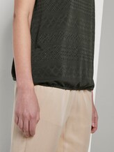 T-Shirt met Ajour patroon - Vrouwen - Woodland Green T-Shirt met Ajour patroon - Vrouwen - Woodland Green - 9 - TOM TAILOR